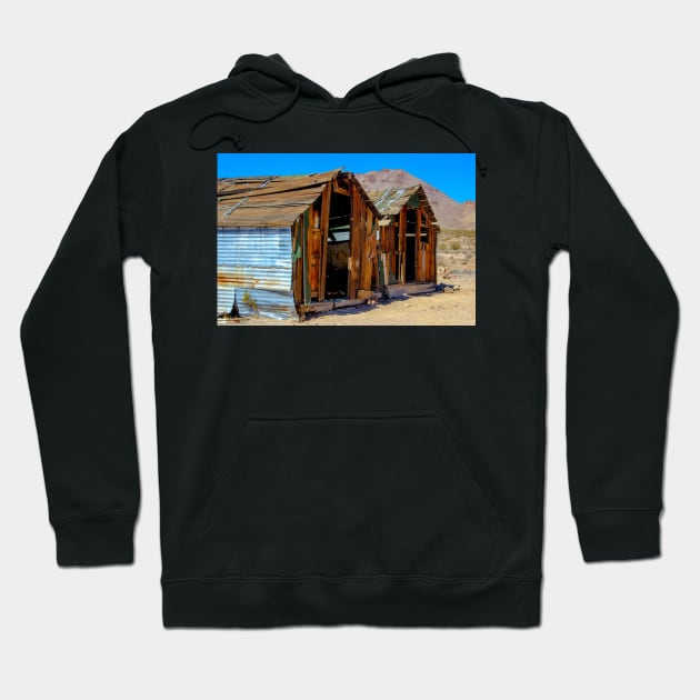 Old Mining Shacks Hoodie by Rob Johnson Photography